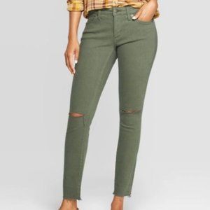 Universal Thread Olive Green Mid Rise Jeggings NWT